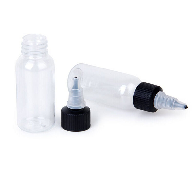 1X 30ml Empty PLASTIC Tattoo Ink Pigment Bottles  Airbrush Paint Supply BDAU