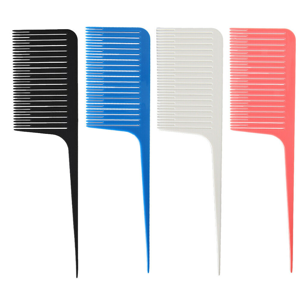 4PCS ABS WEAVE HIGHLIGHTING FOILING HAIR COMB HIGHLIGHT SALON STYLING HAIR COMBS