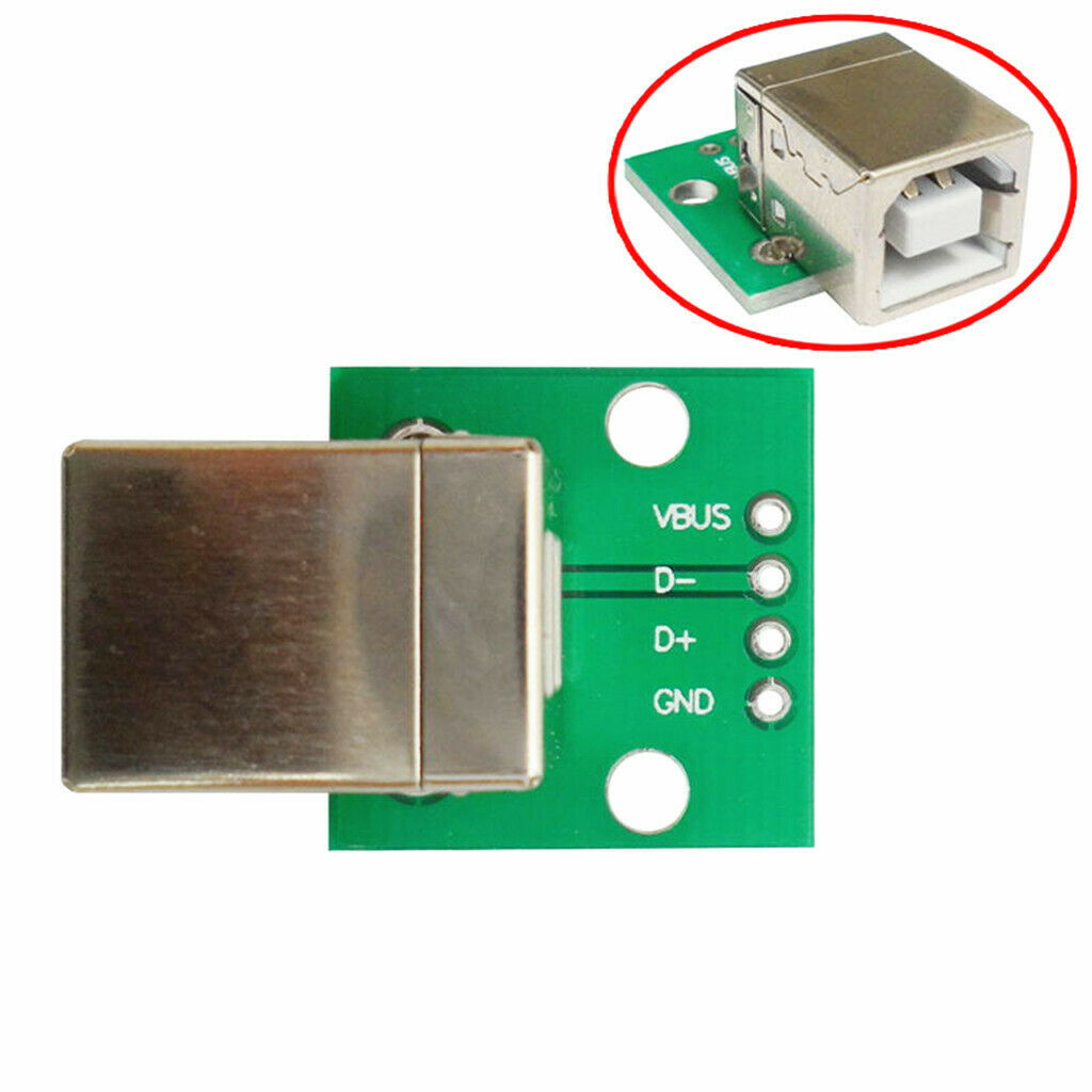 10 PCS USB Type B Female Breakout Board to DIP Converter