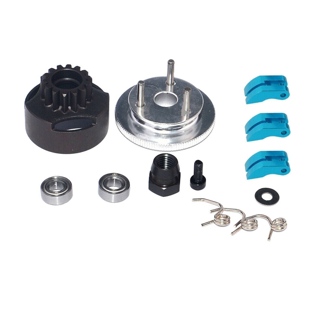 14T Gear Flywheel Set Clutch Bell Assembly Fr RC 1/8 HSP Team  Truck Car