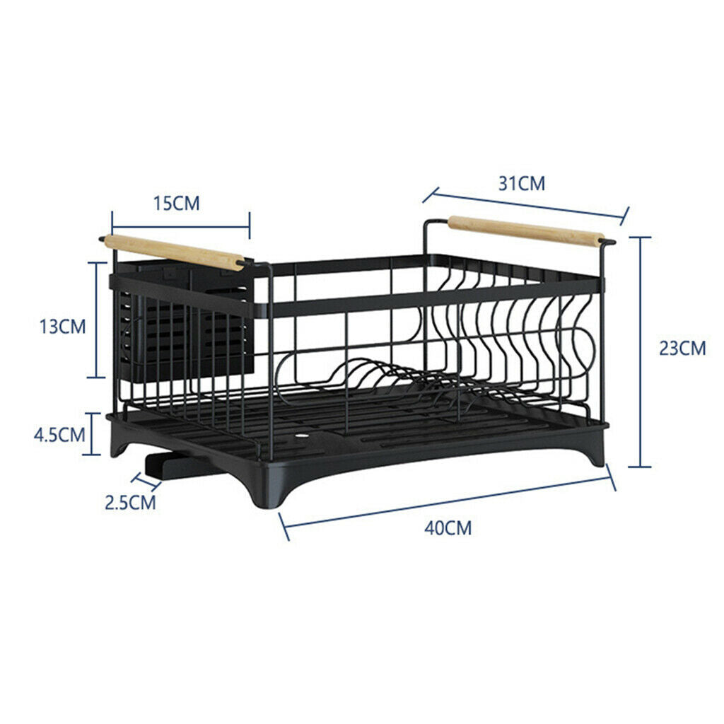 Stainless Steel Dish Drainer Drying Rack Drying Plate Shelf for Bowls Pans