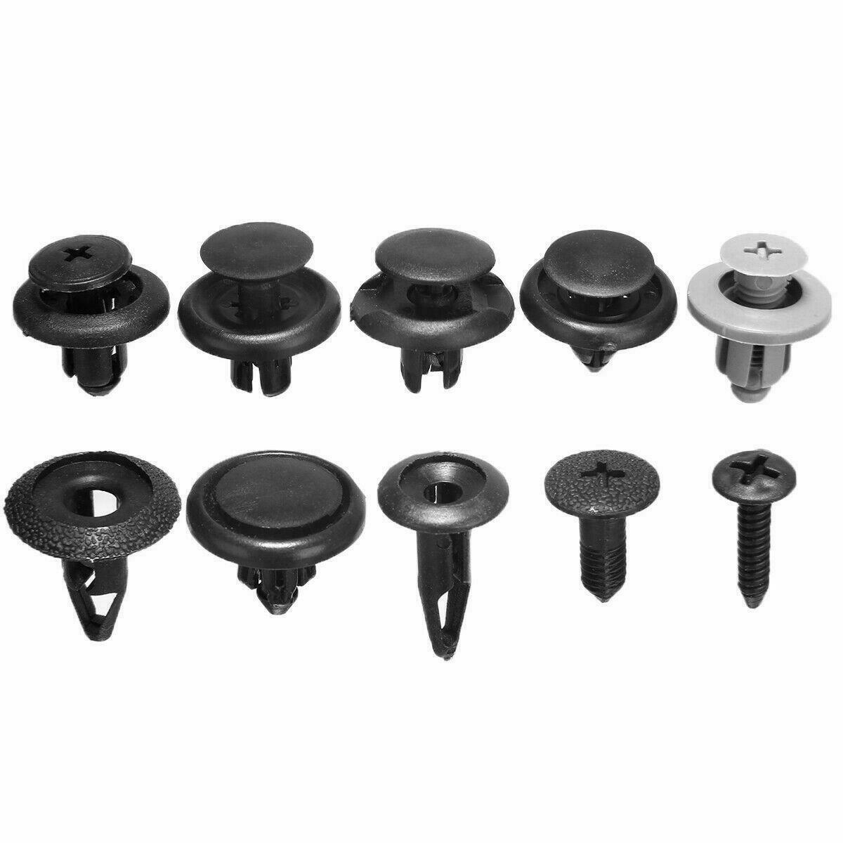 100pcs Trunk Screw Rivets Set Car Bumper Fender For Auto Plastic Fastener Clips