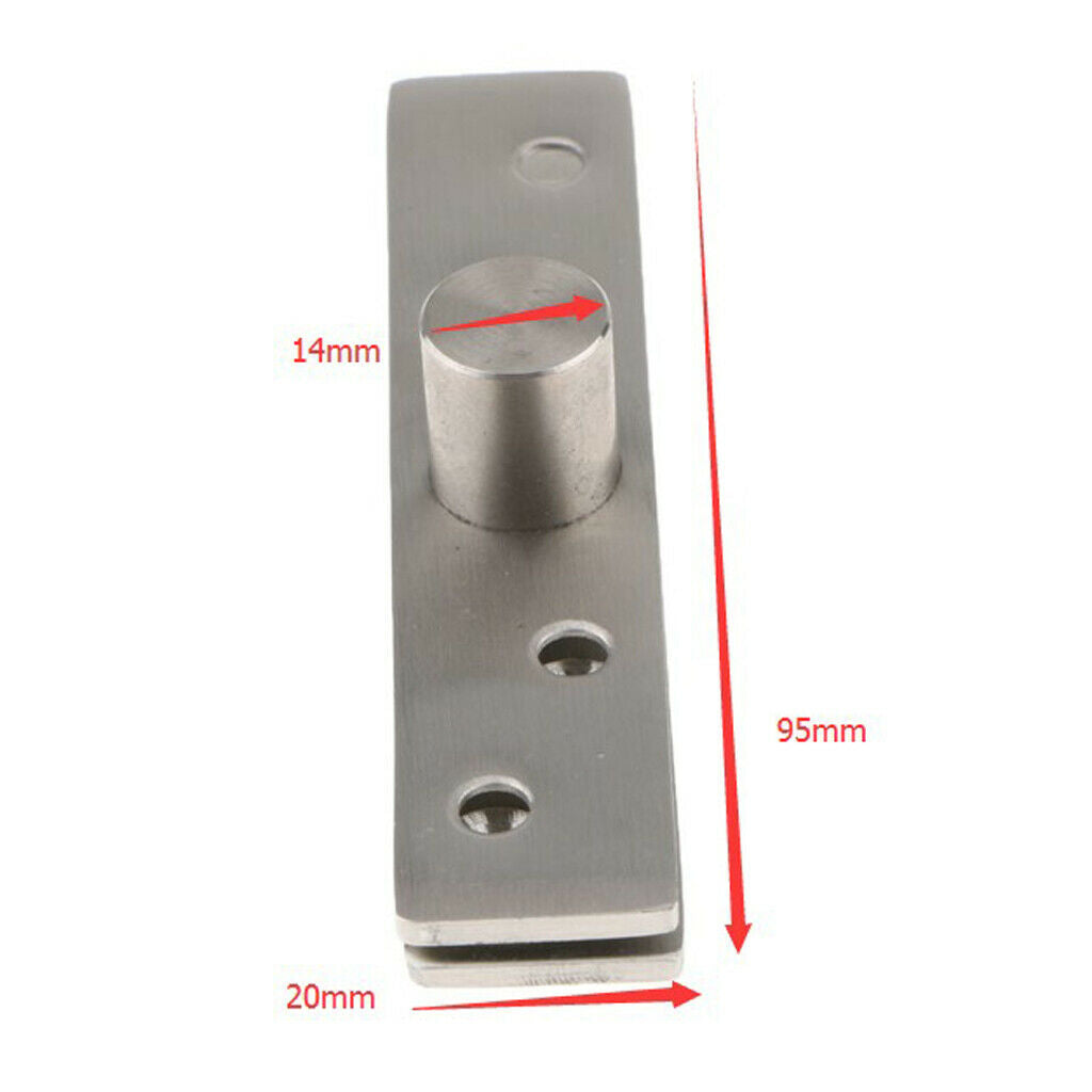 2Pcs Stainless Steel Door Hinge 360 Degree Rotary Pivot Hinges Up Down Shaft