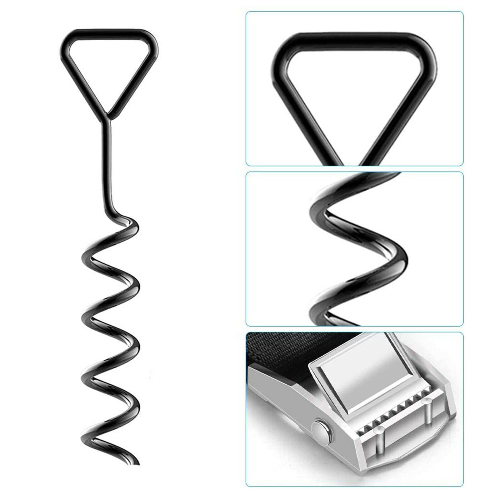 Outdoor Camping Heavy Duty Tents Trampoline Wind Stakes Anchor Kit Swings