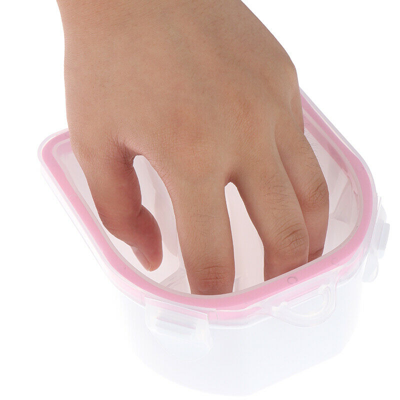 1Pc Nail Spa Acetone Soak Off Warm Water Bowl Nail Soak Manicure Treatment To Fx