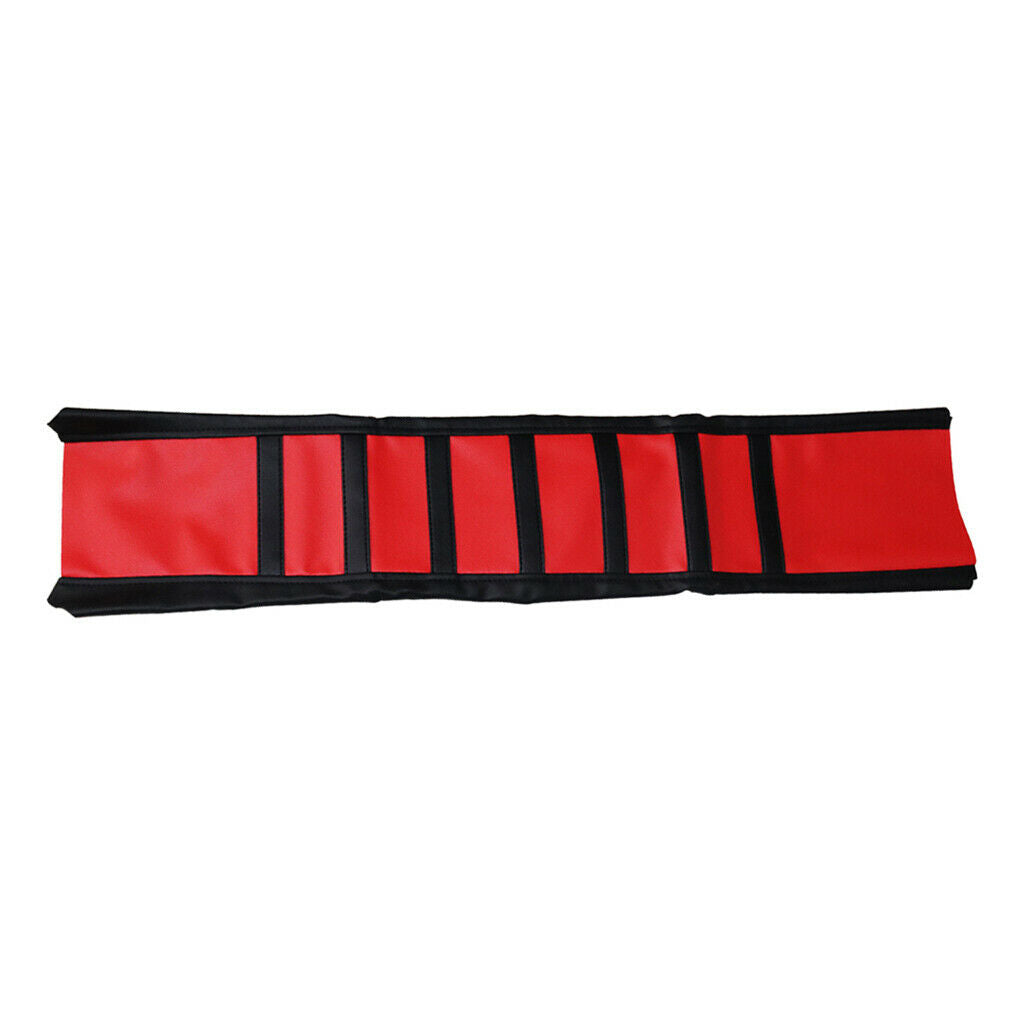 Motorcycle Seat Cover Gripper Stretchy Durable Red/Black Fashion Design