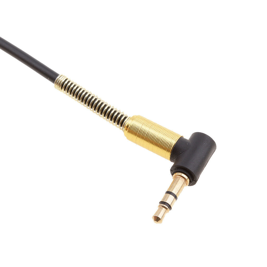 3.5mm Male to M Aux Cable Cord L-Shaped Right Angle Car Audio Headphone Jack