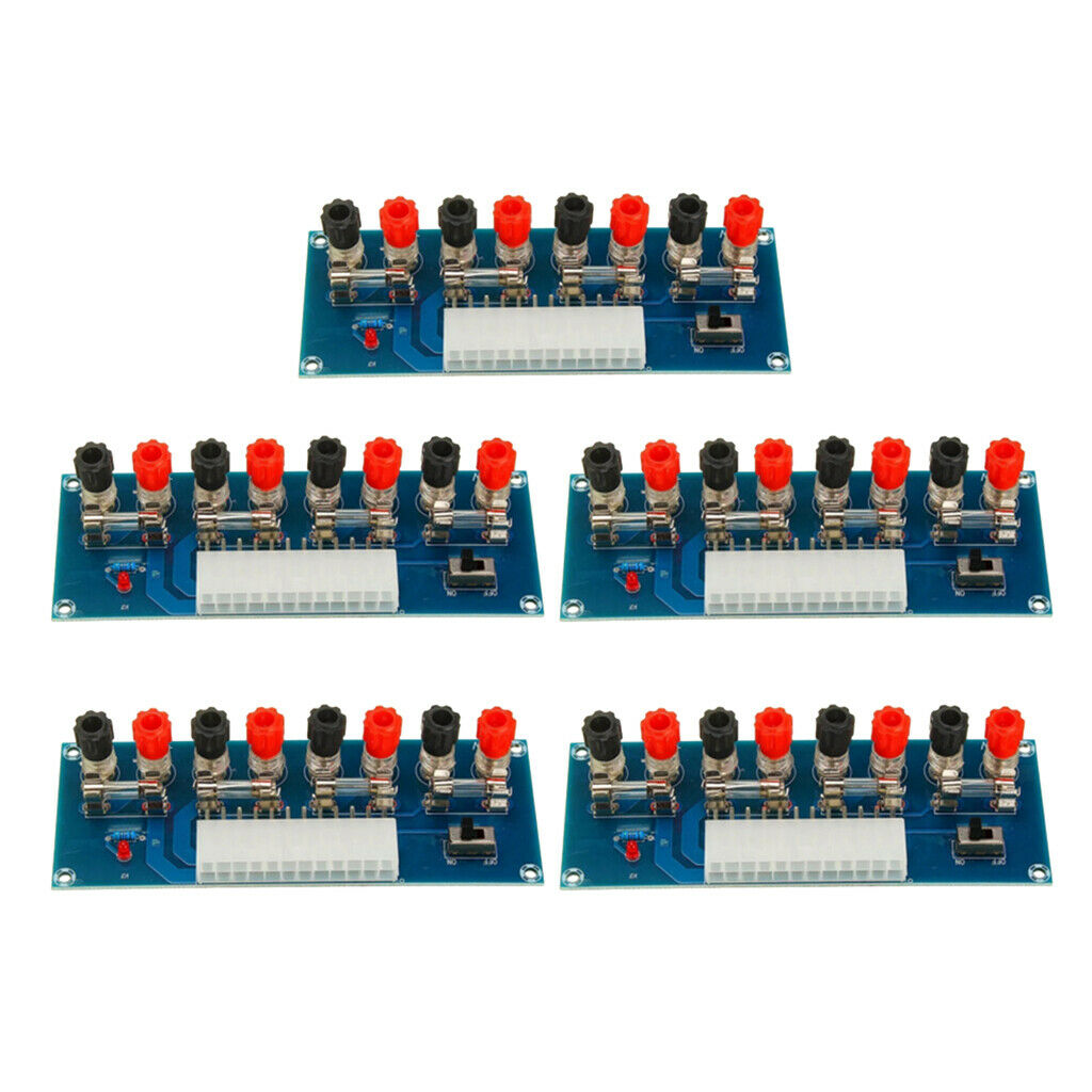Set of 5 24 Pins XH-M229 ATX Benchtop Power Board Supply Modules Connector