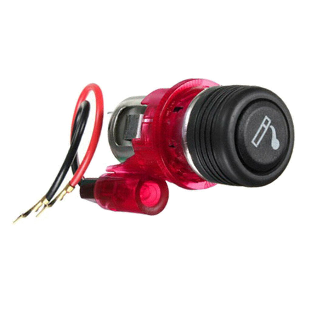 Motorcycle Cigarette Lighter Accessories Socket with Wire Kits Durable