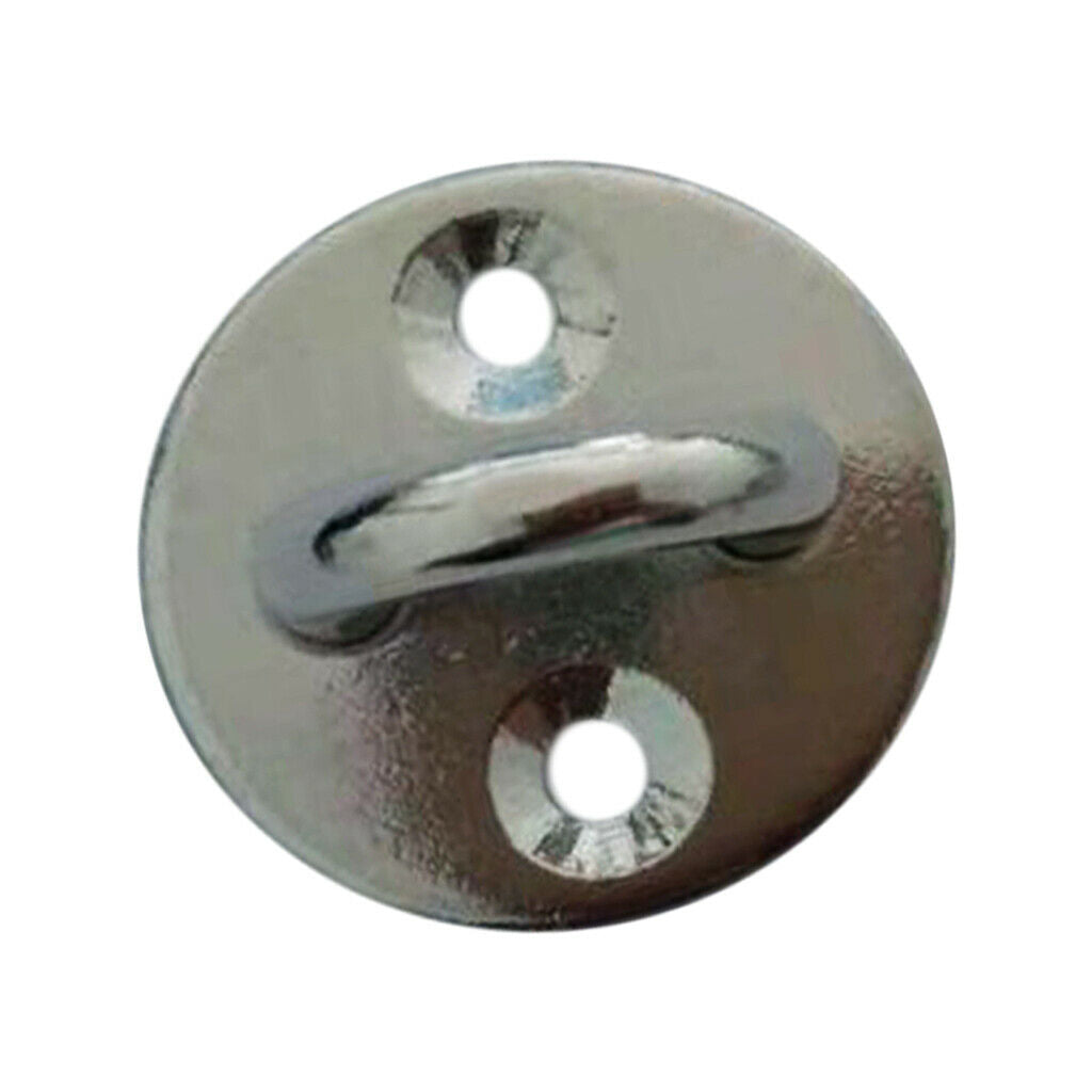 304 Stainless Steel Round Pad Eye Plate Shade Sail Sailboat Hardware 8mm