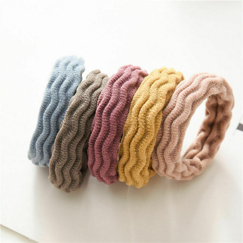 5 Pcs Women's Velvet Elastic Hair Rope Tie Scrunchie Ponytail Holder Accessories