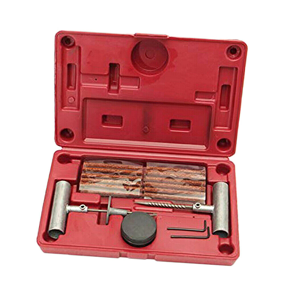 35Pcs Truck Flat Tubeless Tire Repair Kit Emergency Set Universal Tool