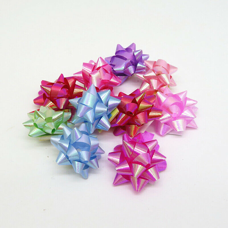 20PCS 2-inch Star Lace Ribbon Christmas Gift Wrapping Gift Box Decorat JD