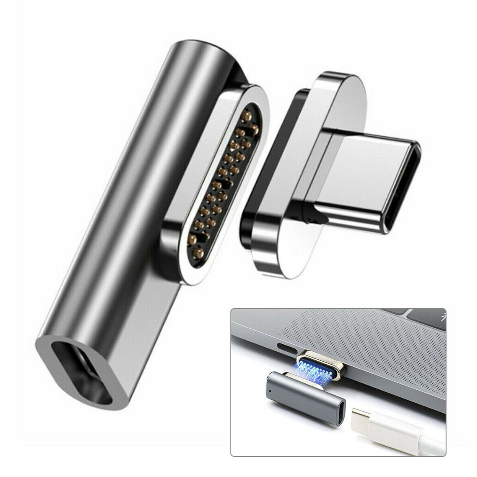 Magnetic USB C Adapter 20 Pin Magnet to USB Type C Unviersal Converter