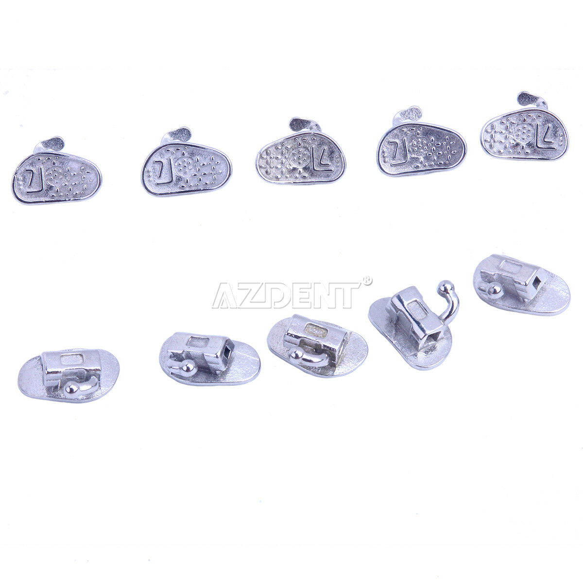 2 XDental Orthodontic Buccal Tubes 2nd Molar Bonding Non-Conv MBT 022” Monoblock