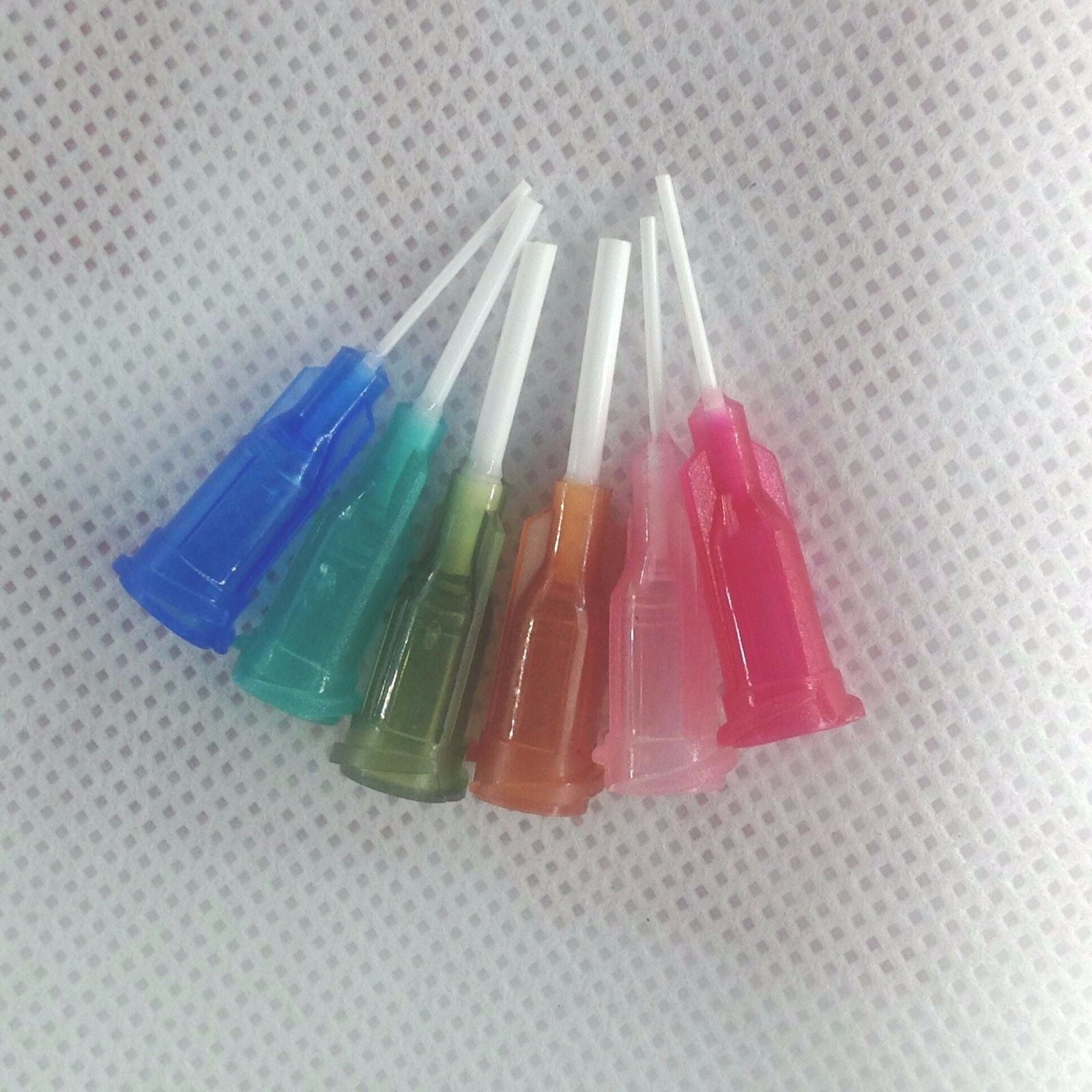 60 x Glue Liquid Dispensing Needle Plastic Tapered Tips 14GA-25GA