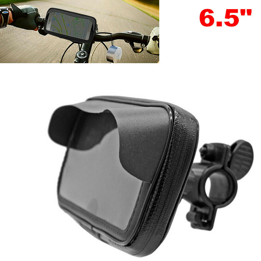Bicycle Bike Handlebar Riding Sunshade 6.5" Phone Navigation Bag Holder Bracket
