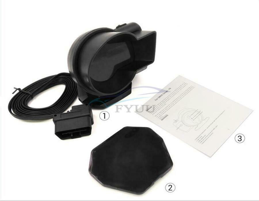 Car HD Digital LCD Digital Color Screen OBD2 Instrument HUD Head-Up Display