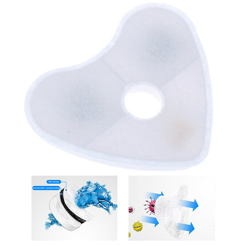 Activated Carbon Filter Automatic Water Drinking Fountain Pet Bowl Dish F.l8