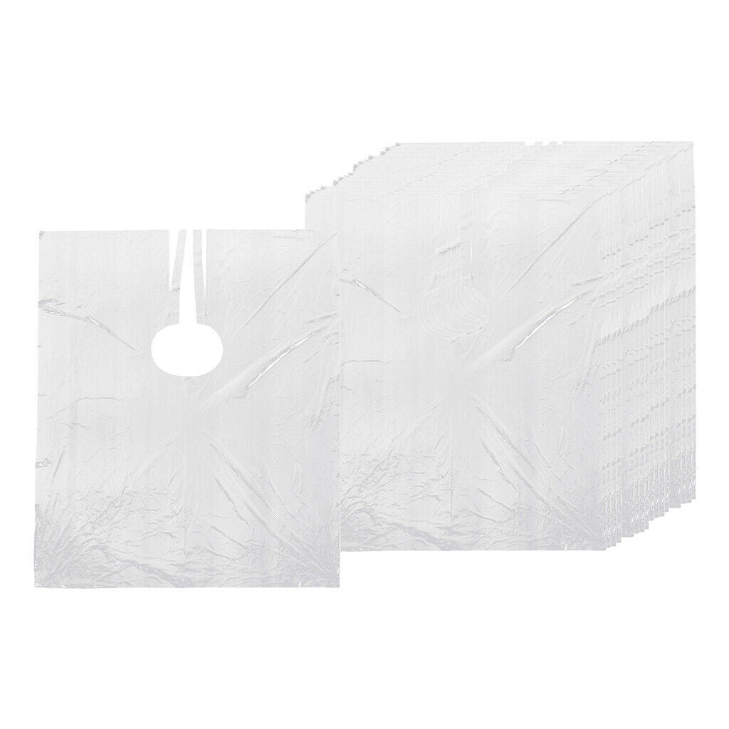 200x Disposable Haircutting Cape Clear Barber Shop Shawls Shampoo Perm Apron