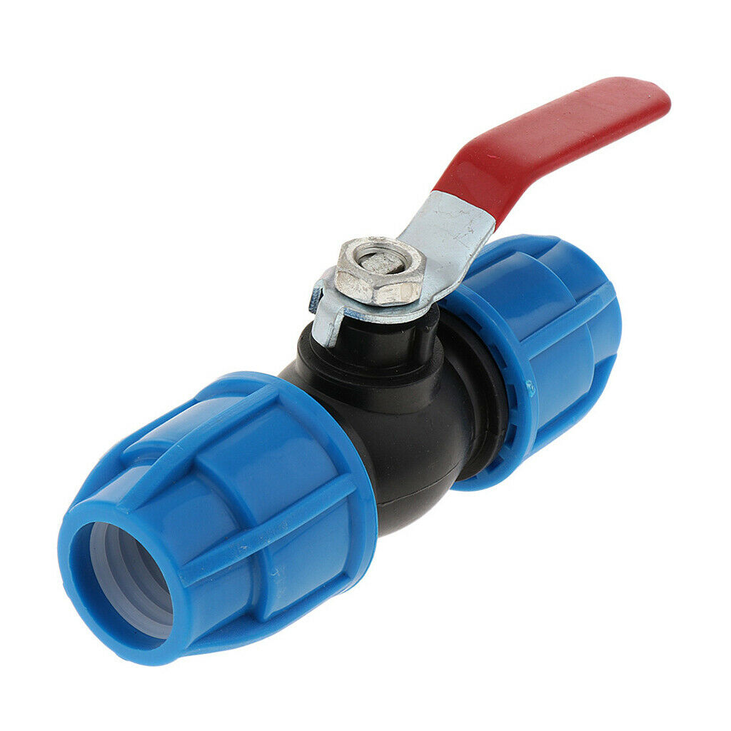 2x25mm Plastic Quick Connect Straight Stop Valve DN15 DN20 DN25 DN32