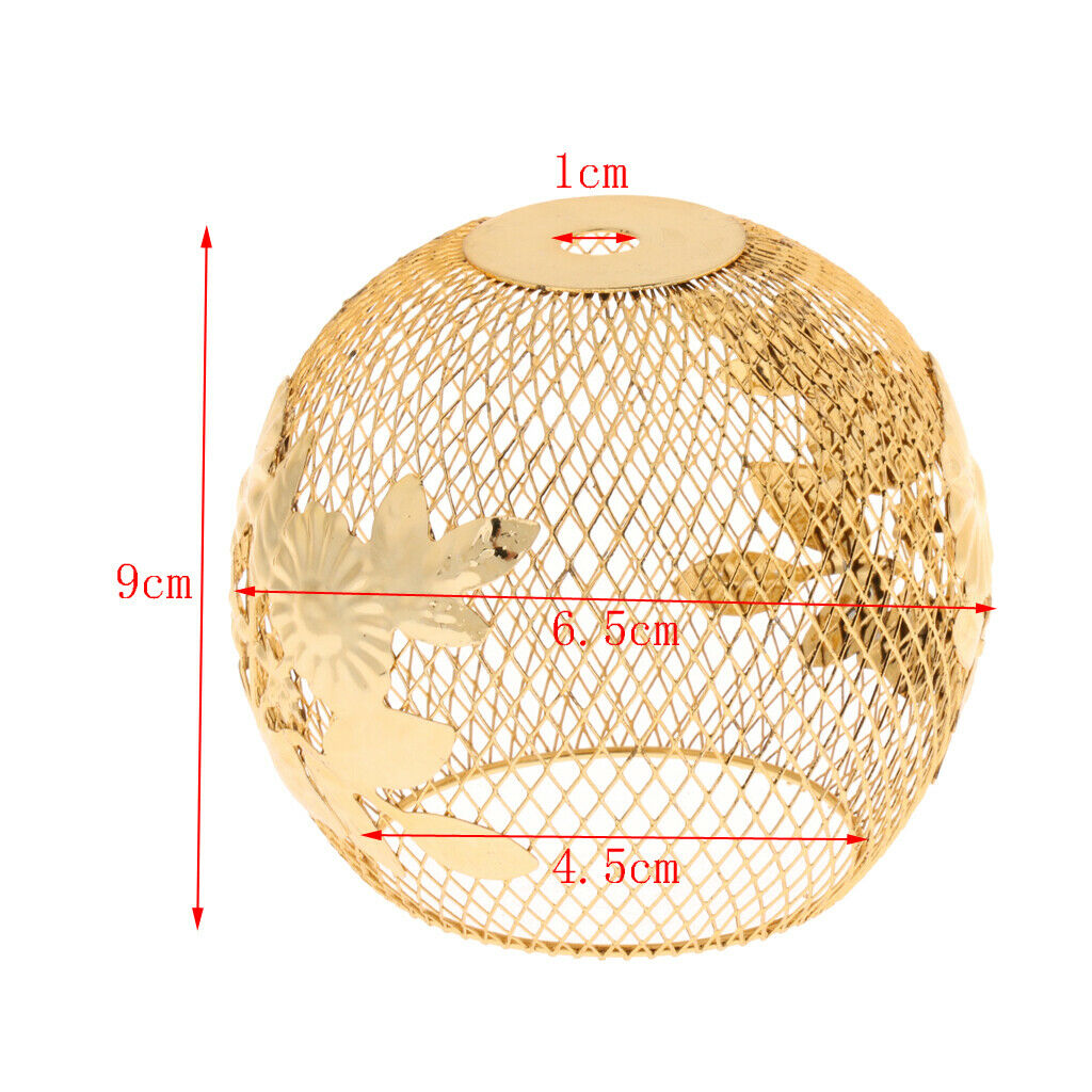 2 Pcs Iron Lamp Shade Chandelier Shade Light Cage Pendant Lights Fixture