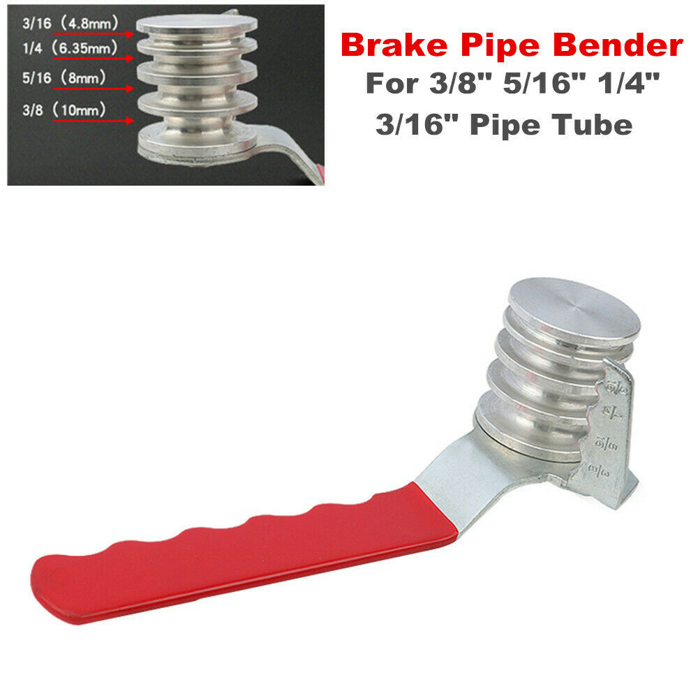 Brake Pipe Bender Bending Handle Repair Tool for 3/8" 5/16" 1/4" 3/16" Pipe Tube
