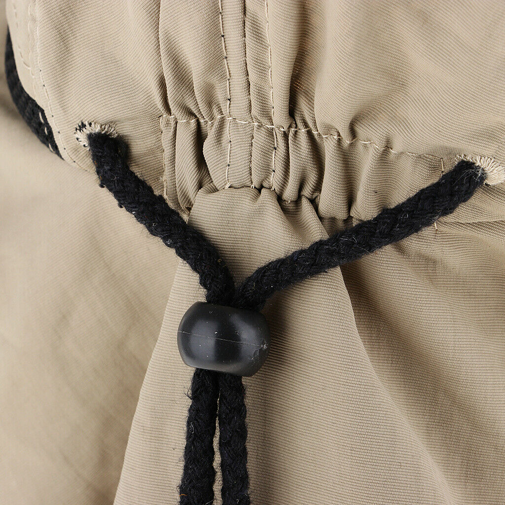 Outdoor Jungle Hat Khaki Shawl Neck Sun Protection Hat Face Protection Caps