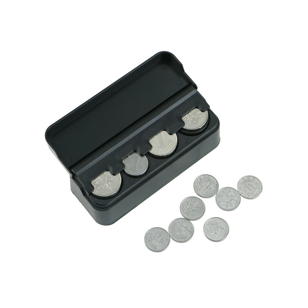 Car Interior Coin Pocket Cases Holder Plastics Storage Box Dispenser Orga.l8