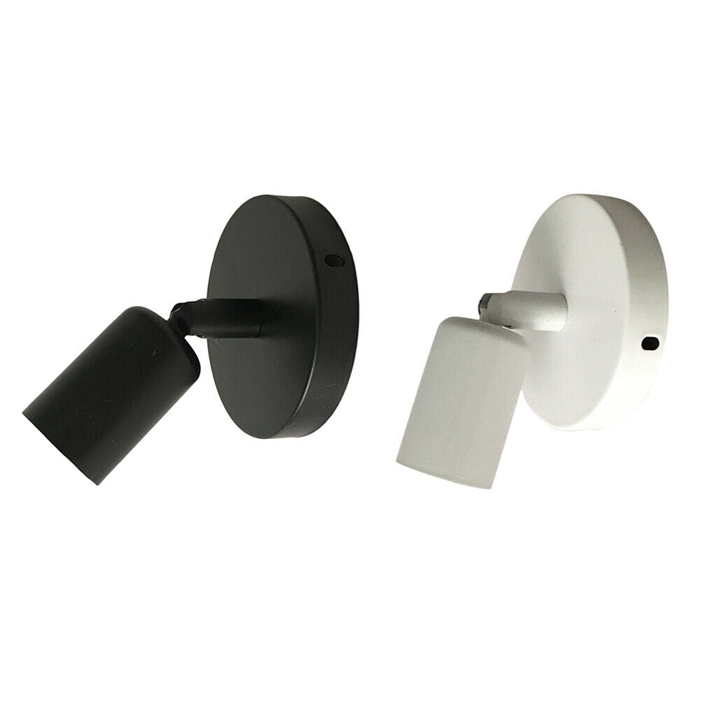 2pcs/set E27 Wall Lamp Holder Adjustable Light Holder Home Bedroom White