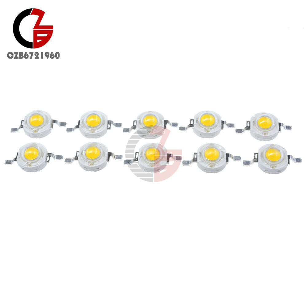 Newest （100PCS）1W Warm White SMD LED Beads NEW 100-110LM