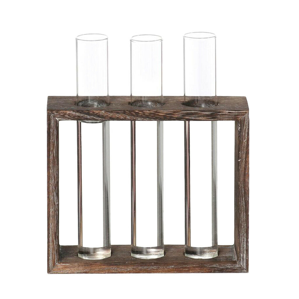 5pcs Test Tube Vase Terrariumin Vase Hydroponic Pot for Office Home Decor