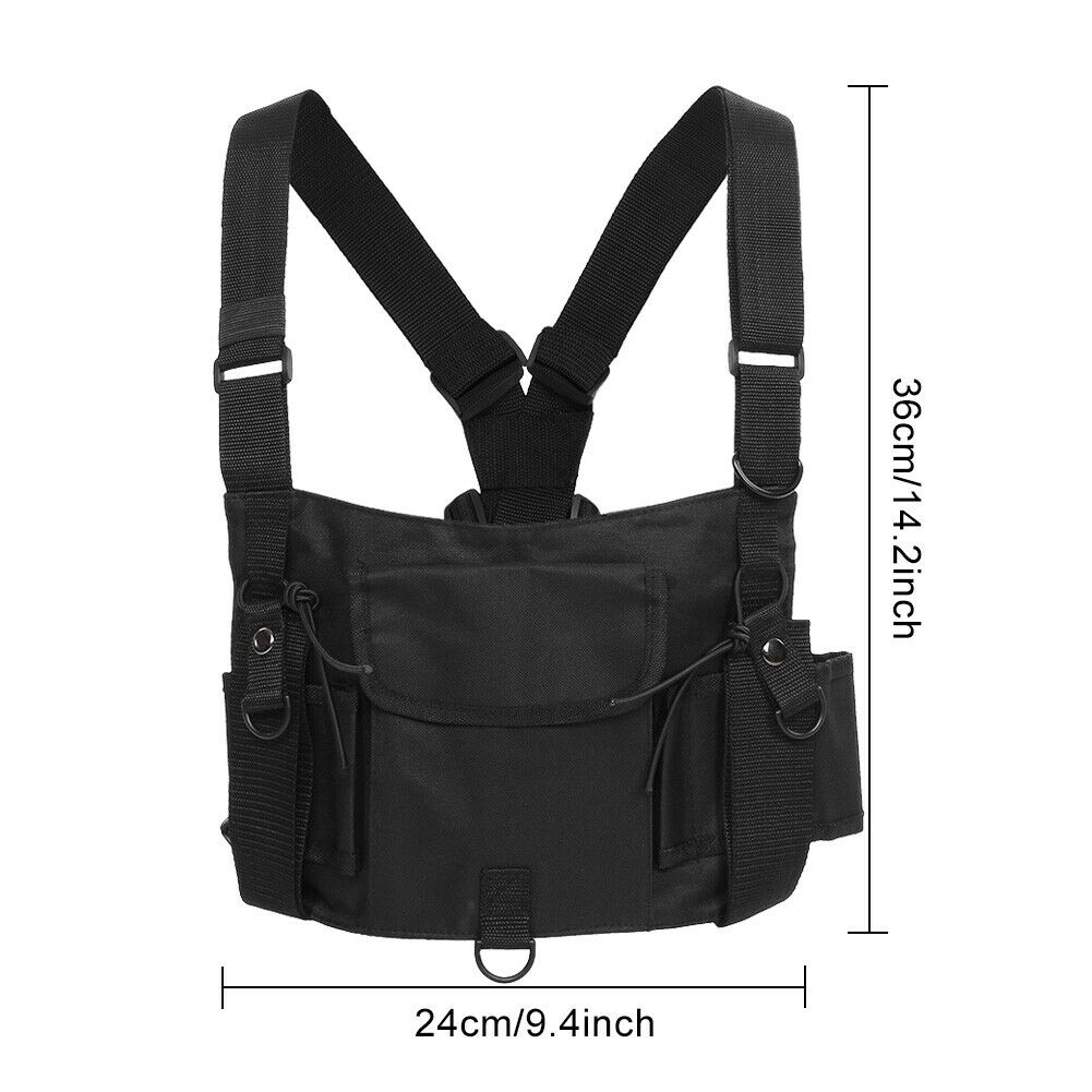 Multi-function Radio Pocket Chest Rig Harness Vest Pocket Call Equipment Vest