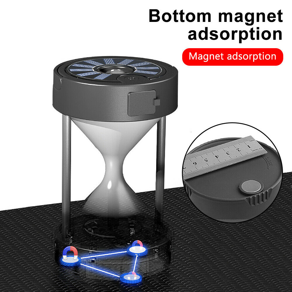 USB Solar Charging LED Camping Light Hourglass Tent Lamp Outdoor Waterproof