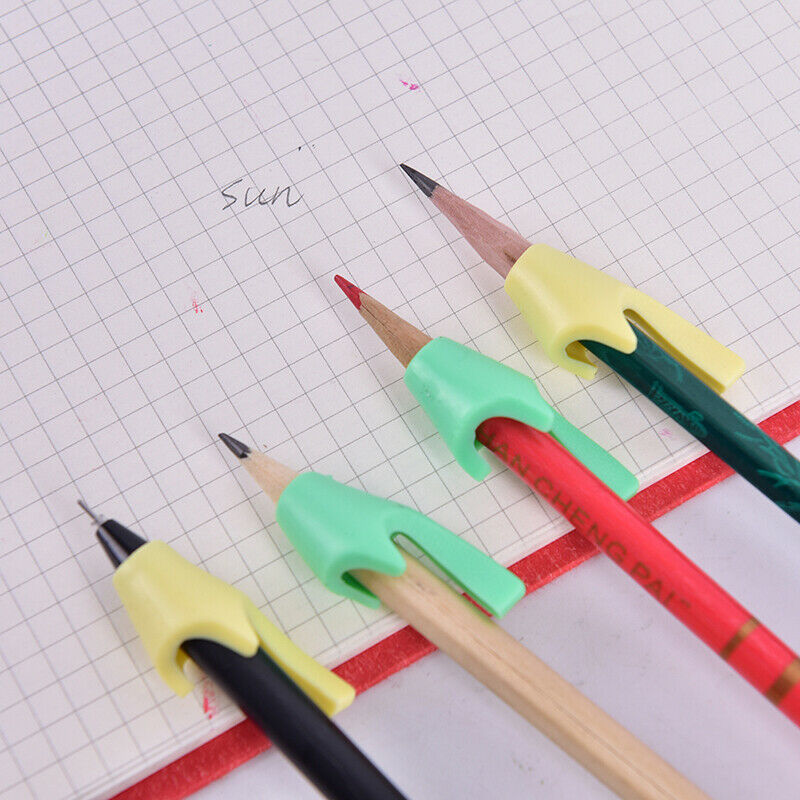 2Pcs Silicone Kids Students Pencil Writing Drawing Protect Finger Y1