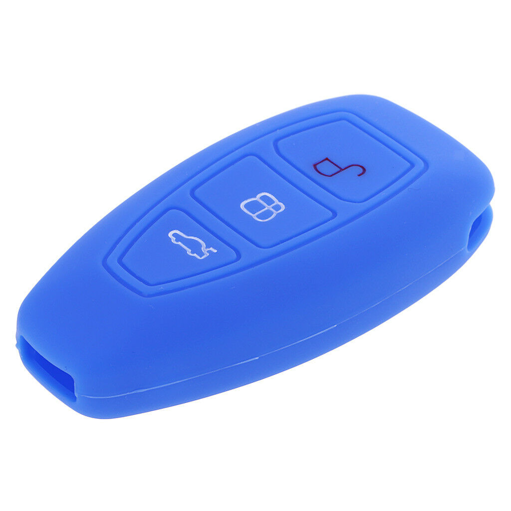 2pcs Black Blue Keyless Entry Key Fob Case Housing for Ford Fiesta Mondeo