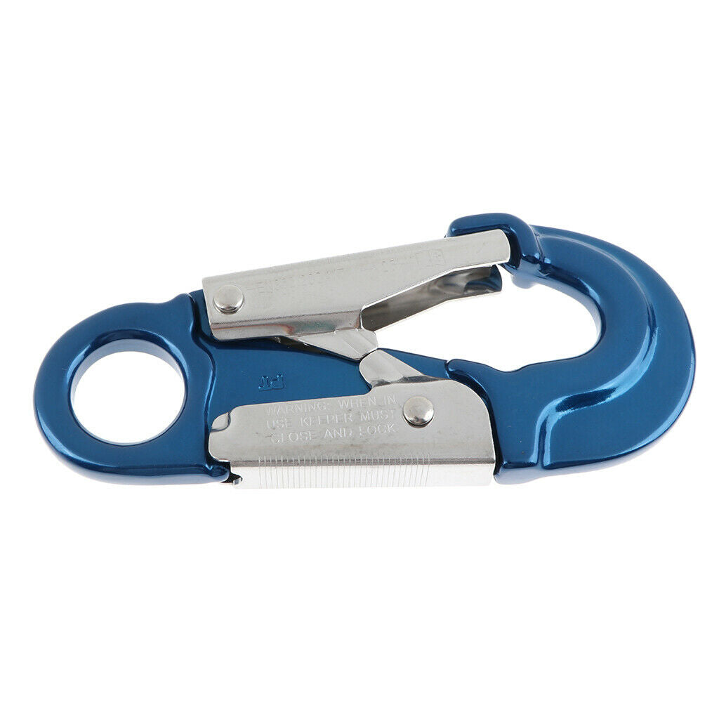 25 KN Double Action Locking Climbing Carabiner Safety Captive Eye Snap Hook, NEW