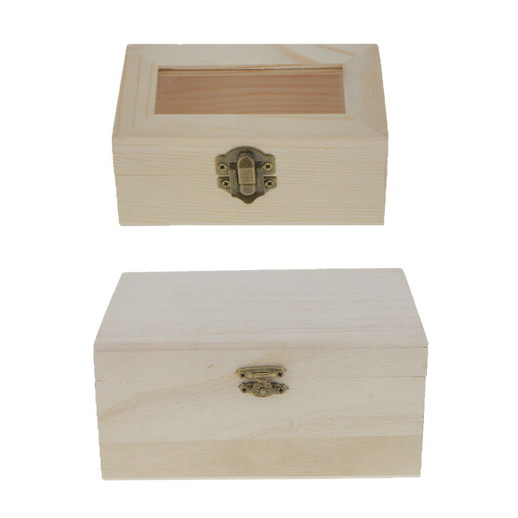 2PCS Wooden Box For Jewelry Storage