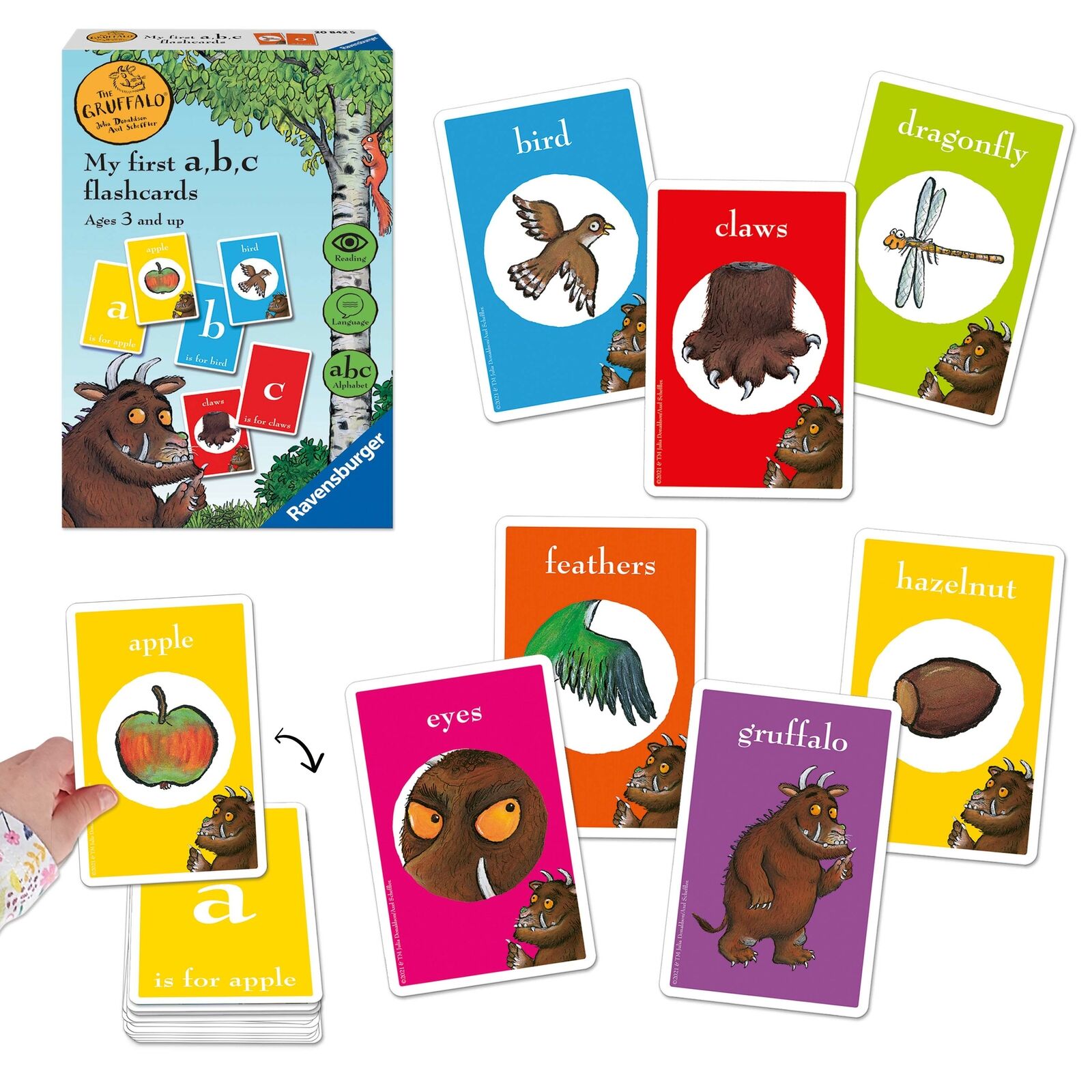 20842 Ravensburger My First Flash Cards: Gruffalo Card Game Children Age 4yrs+