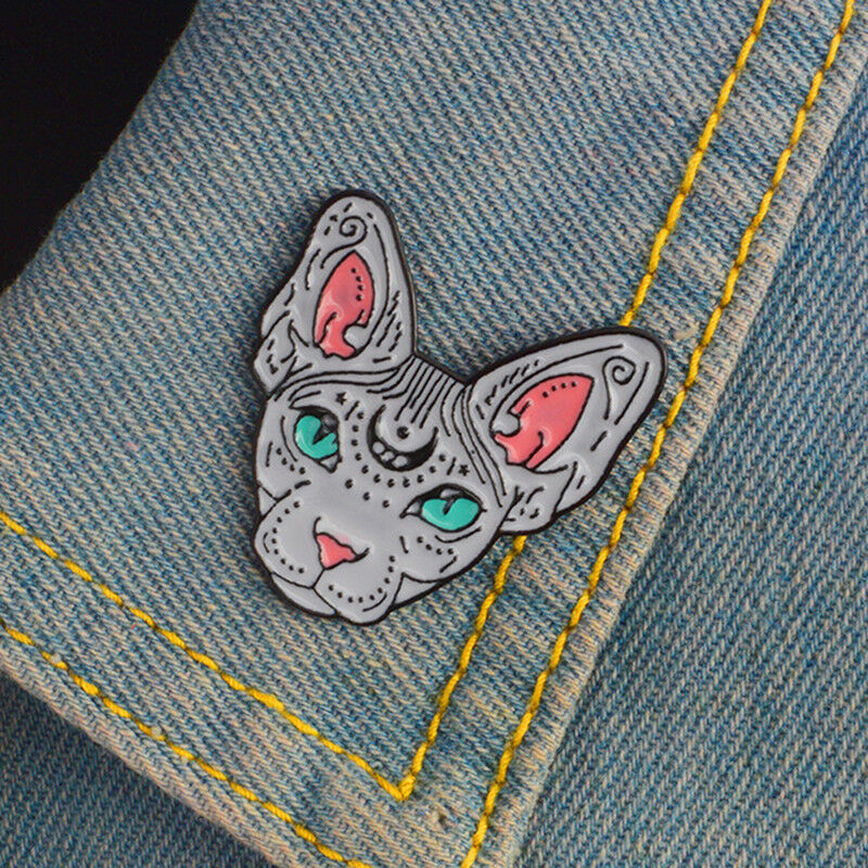 Cute Cartoon Cat Enamel Lapel Collar Brooch Pin Corsage Brooch Pin Jewelry.l8