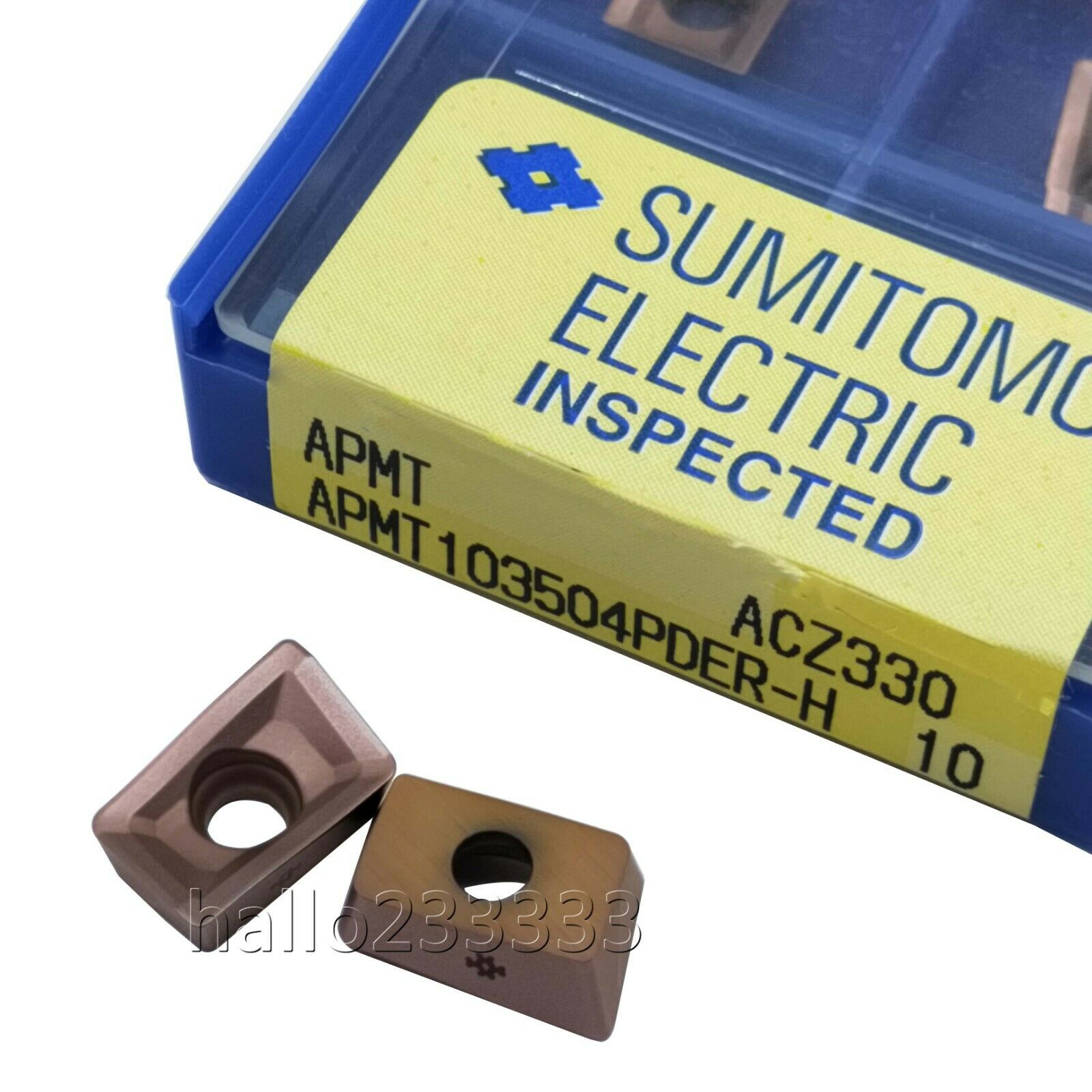 10PCS APMT103504PDER-H ACZ330 Indexable CNC Carbide Milling Inserts For P M K