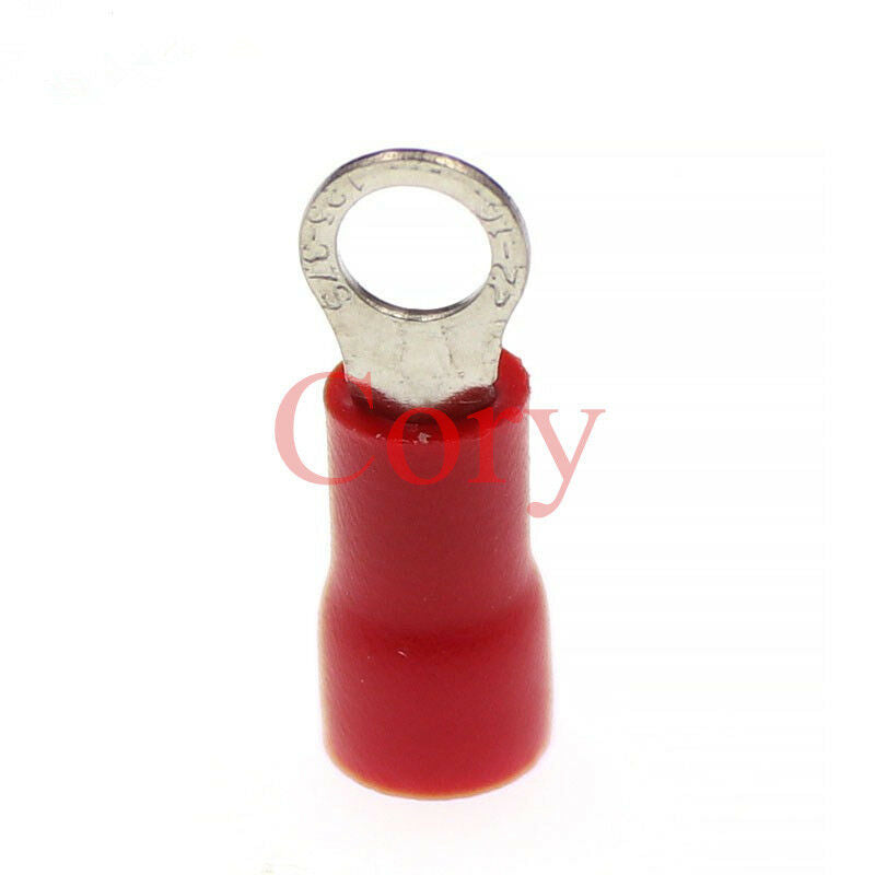 1000pcs Red Sleeve Pre Insulated Terminal RV1.25-3.2 0.5 - 1.5mm2 (A.W.G 22-16)