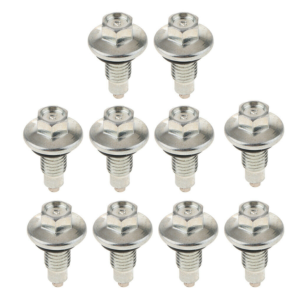 10X Magnetic Oil Pan Drain Plug Bolt & Gasket