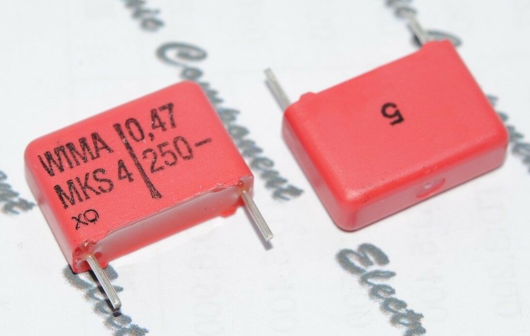 10pcs - WIMA MKS4 0.47uF (0.47µF 0,47uF 470nF) 250V 5% pitch:15mm Capacitor