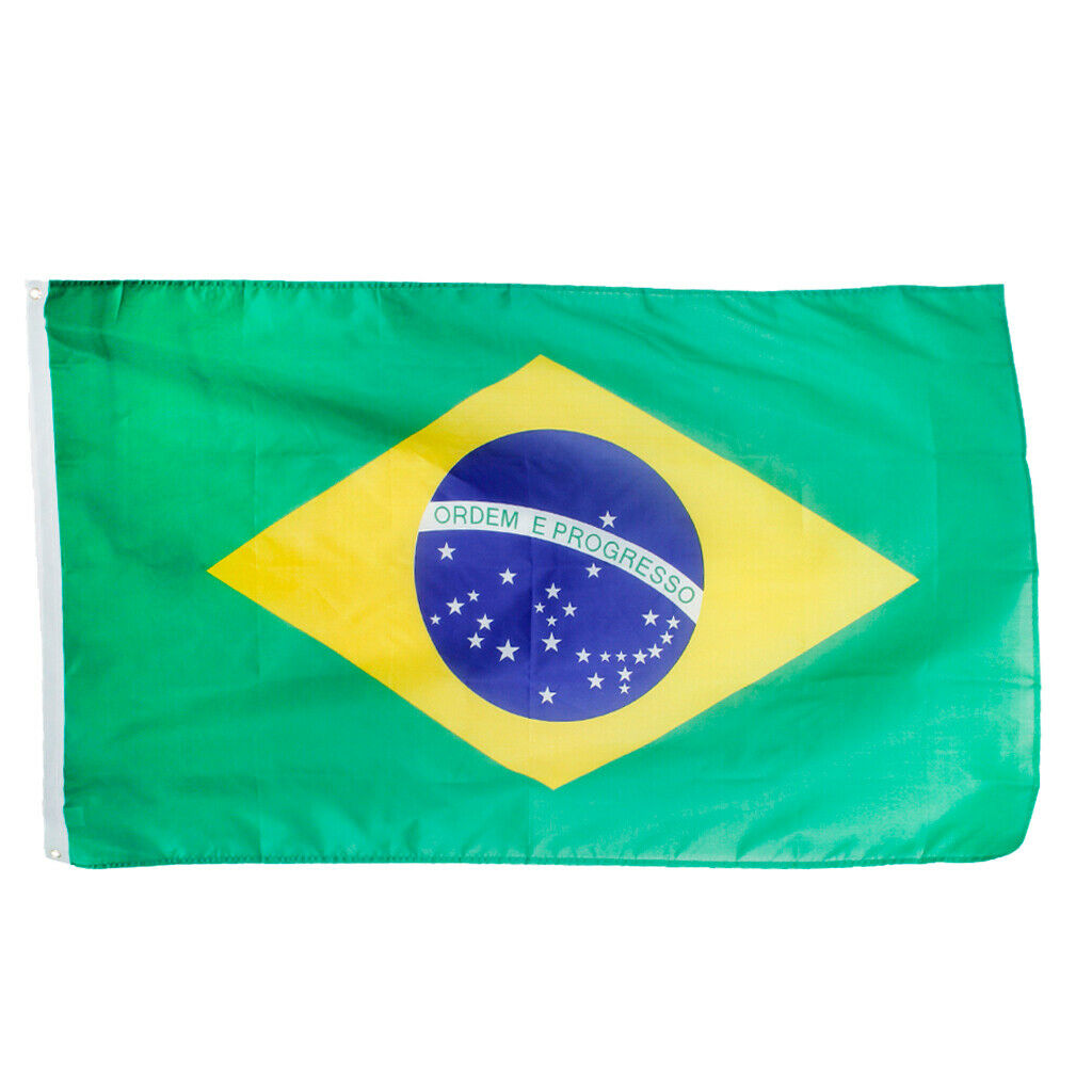Large Brazil National Flag Brazilian Football Banner 150*90CM / 5*3FT Festival