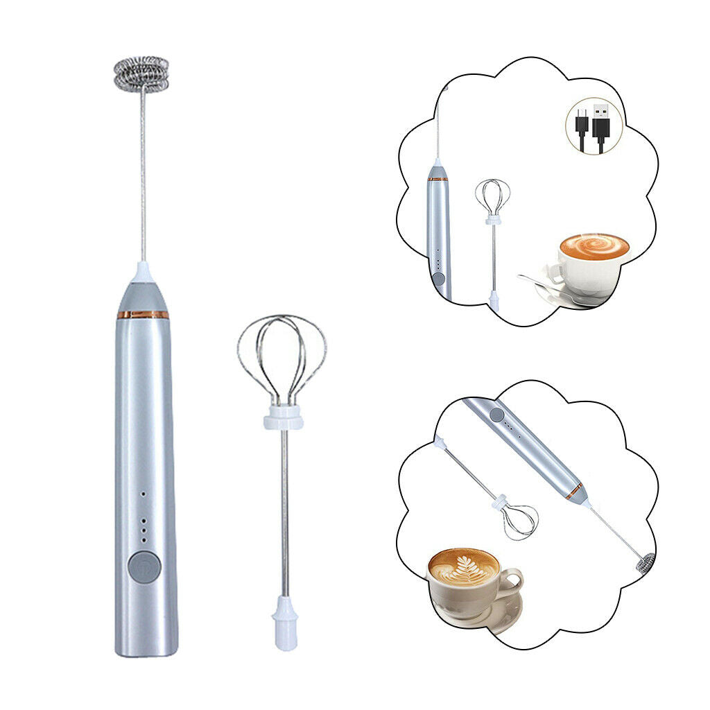 Electric Milk Frother Milk Foam Maker Cappuccino Foamer Mixer Eggbeater