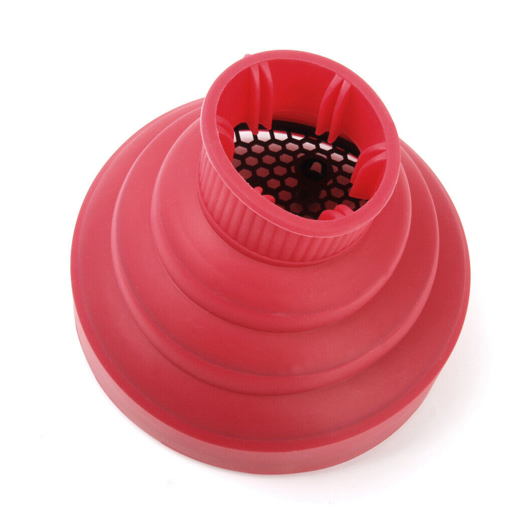 Salon Hair Dryer Blow Dryer Diffuser Attachment for Natural Wavy Hair Red