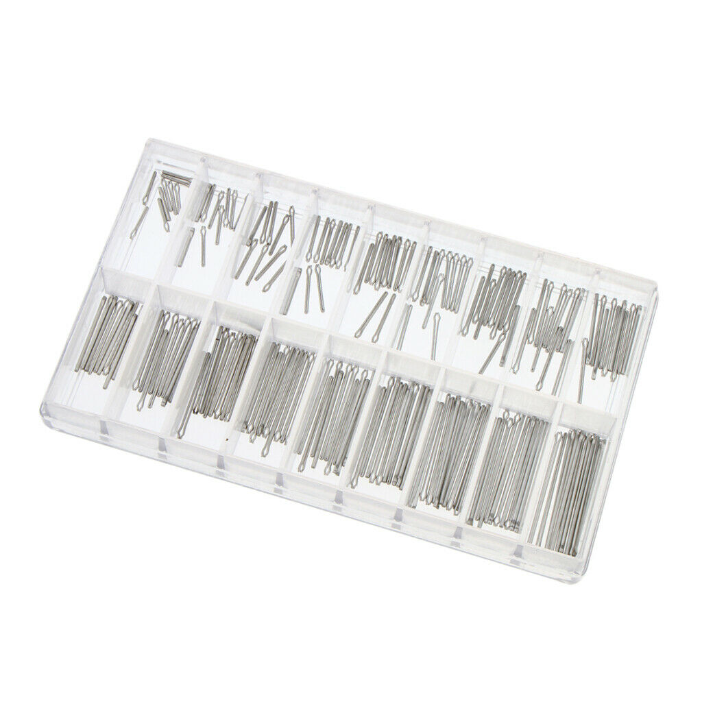 180pcs Box Stainless Steel Watchband Spring Bar Cotter Pins For Watch Band