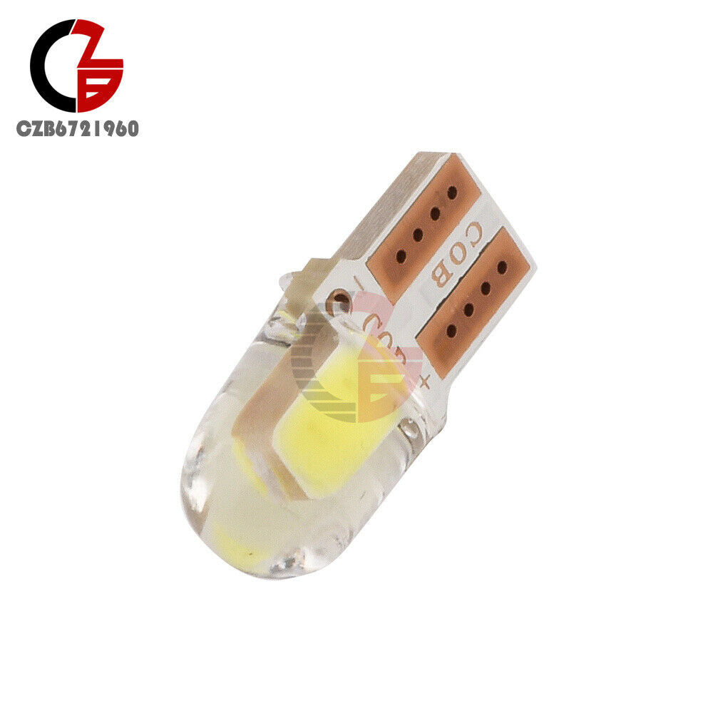 10PCS T10 Led Canbus W5W Led Dashboard Light Silicone Short Car LED Light