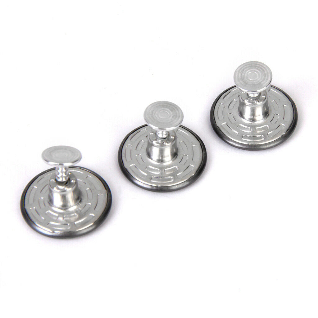 6x Hammer On Metal Snap Buttons Rivets Denim Jeans DIY Repairs Trousers 20mm